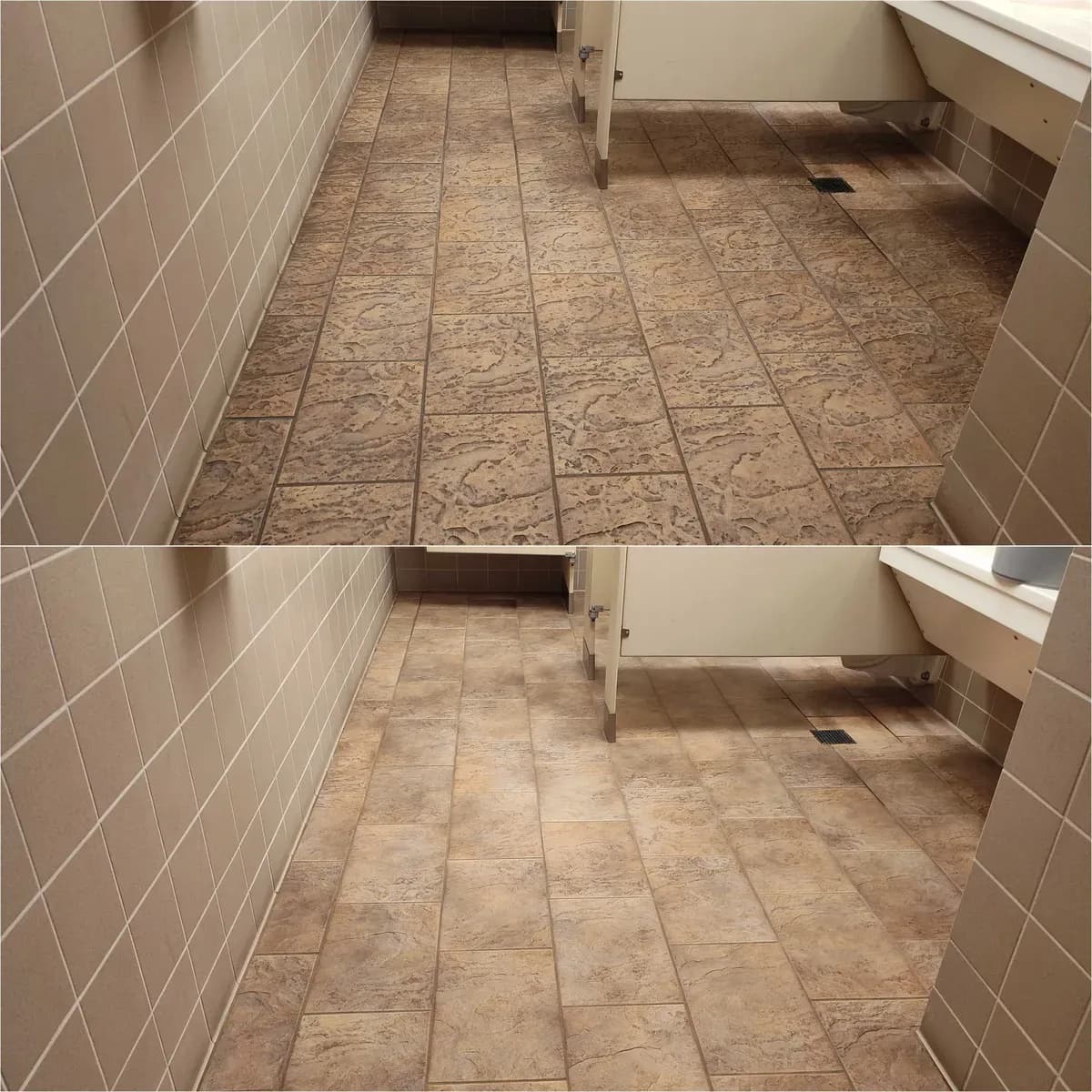 Before After Tile Grout Cleaning 2 by Haugland Brothers
