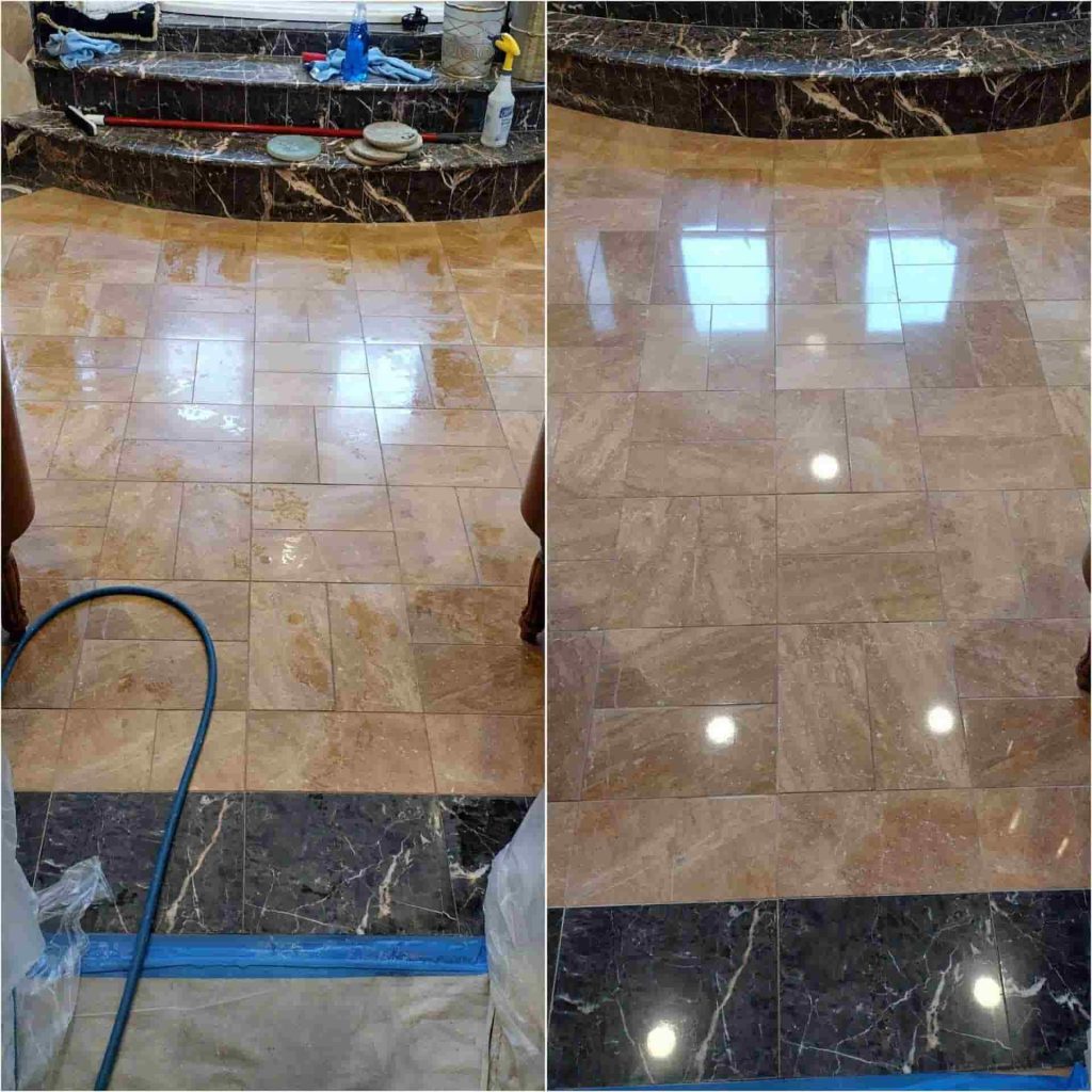 stone floor cleaning
