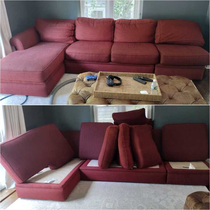 cleaning couch