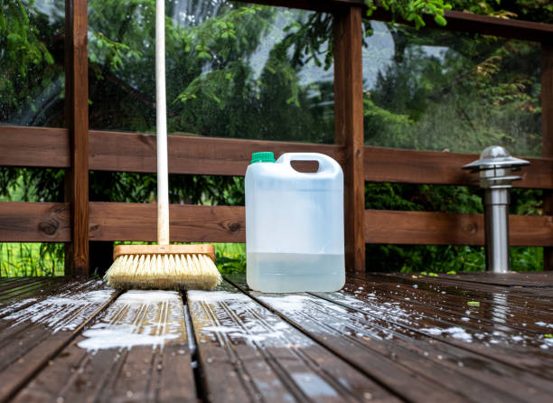 cleaning deck