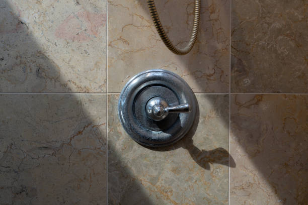 cleaning tile shower