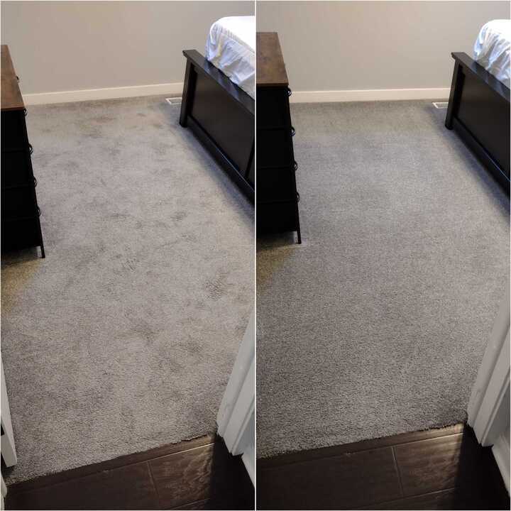 cleaning carpet