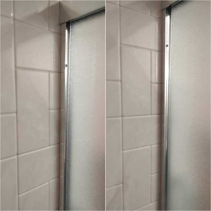 cleaning shower doors