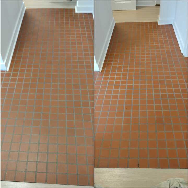 cleaning grout