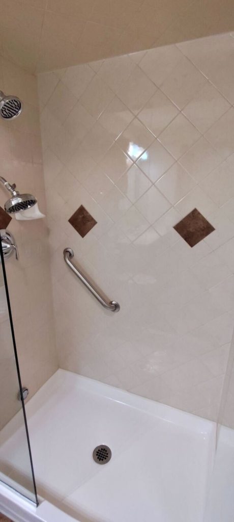 clean shower tile