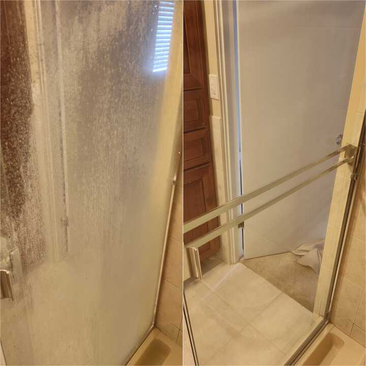 clean shower doors