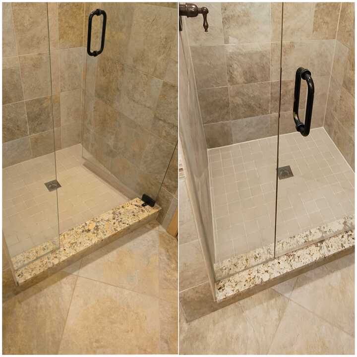 clean shower glass